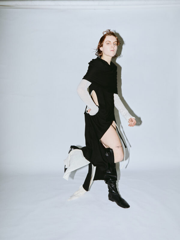 Vestido negro Nudo Interludio - Imagen 4