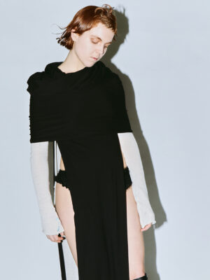 Vestido negro Nudo Interludio